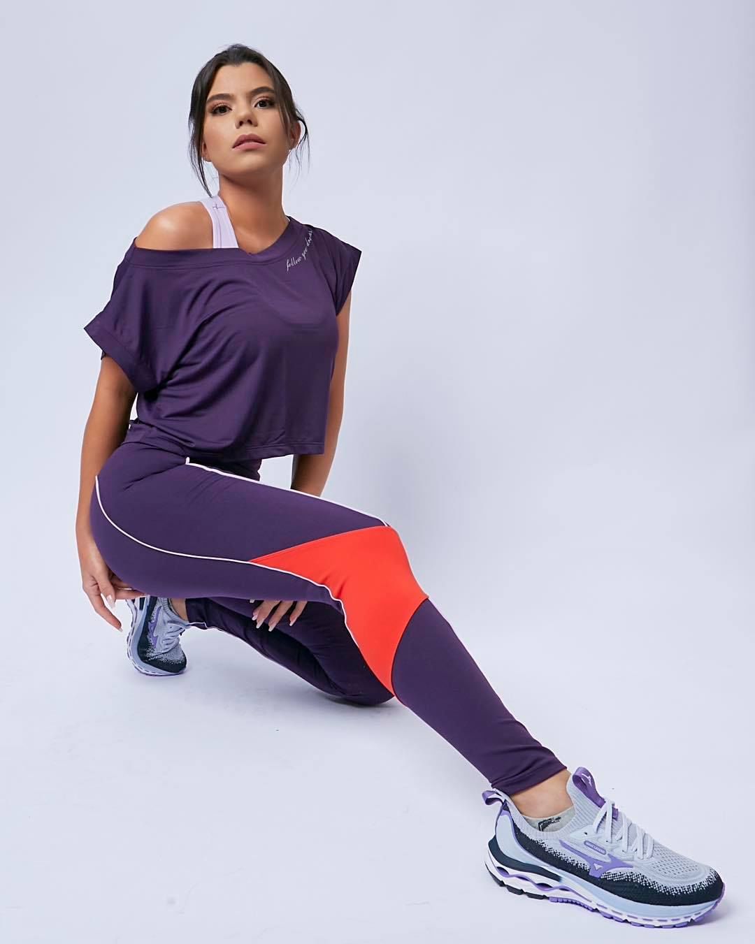 FITNESS-CALÇA LEGGING FUSEAU BLOCK