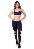 fitness-Conjunto Com detalhe em Recortes